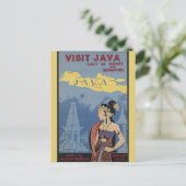 Java Indonesië Reizen Briefkaart (Staand voorkant)