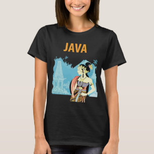 Java Indonesië Tempel Erfgoed Reizen T-shirt