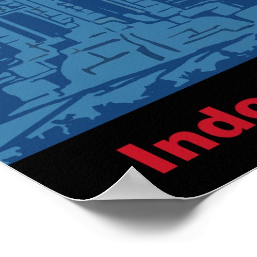 Java, Indonesische reisposter Poster (Hoek)