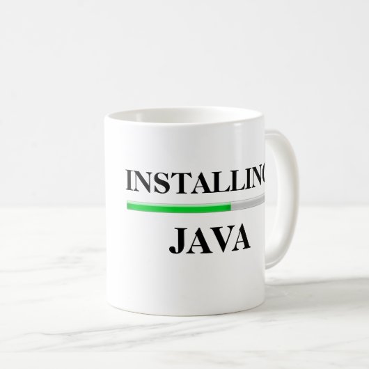 Java installeren koffiemok (Voorkant rechts)