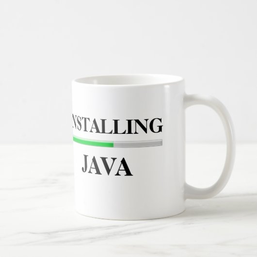 Java installeren koffiemok (Rechts)