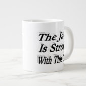 Java is sterk grappige koffie citaat zwarte halve grote koffiekop (Voorkant rechts)