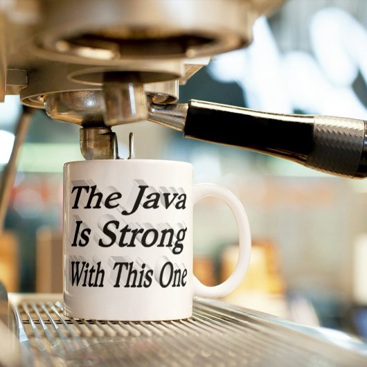 Java is sterk grappige koffie citaat zwarte halve koffiemok