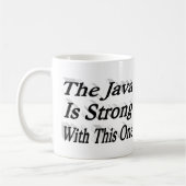 Java is sterk grappige koffie citaat zwarte halve koffiemok (Links)