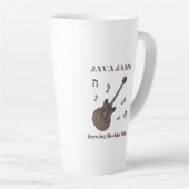 Java Jams-Brouwen Rockin 'Riffs-Coffee-Gitaar- Latte Mok (Rechterhoek)