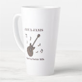 Java Jams-Brouwen Rockin 'Riffs-Coffee-Gitaar- Latte Mok (Linkerhoek)