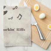 Java Jams-Brouwen Rockin 'Riffs-Coffee-Gitaar- Theedoek (Quarter Fold)