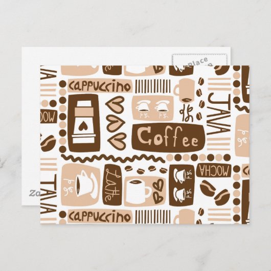 Java Java! Briefkaart (Voorkant / Achterkant)