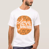 Java Junction Coffee and Bean Shirt Sinaasappel (Voorkant)