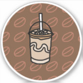 Java Junction Iced Latte Sticker (Voorkant)