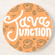 Java Junction Onderzetter Koffiepatroon Sinaasappe