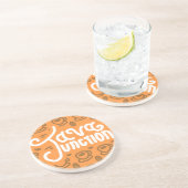 Java Junction Onderzetter Koffiepatroon Sinaasappe (Zijkant)