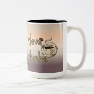 Java Junkie Coffee Lovers Brown Tone Mok