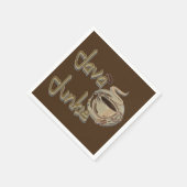 Java Junkie Coffee Lovers Dark Brown Napkins Servetten (Hoek)
