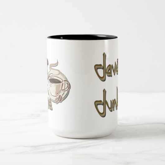 Java Junkie Coffee Lovers Mug Tweekleurige Koffiemok (Center)