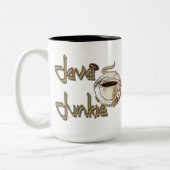 Java Junkie Coffee Lovers Mug Tweekleurige Koffiemok (Links)