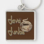 Java Junkie Coffee Lovers Sleutelhanger (Voorkant)