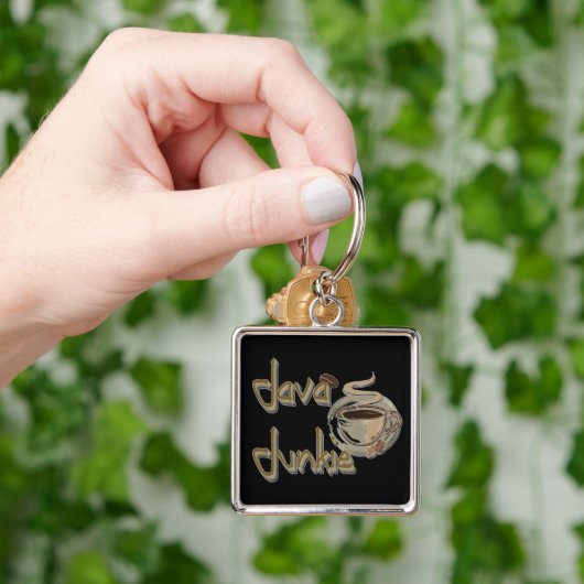 Java Junkie Coffee Lovers Sleutelhanger (Hand)