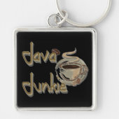 Java Junkie Coffee Lovers Sleutelhanger (Voorkant)