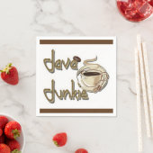 Java Junkie Coffee Lovers White Napkins Servet (Insitu)