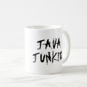 Java Junkie Coffee Mok (Voorkant rechts)