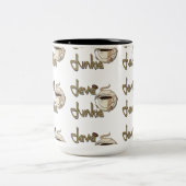Java Junkie Pattern Coffee Lovers Mug Tweekleurige Koffiemok (Center)