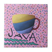 java koffie keramische Tegel Tegeltje (Voorkant)