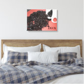 Java Koffie Ontwerp Canvas Afdruk (Insitu (Slaapkamer))