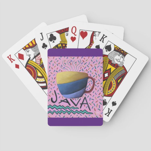 Java koffie speelkaarten (Achterkant)