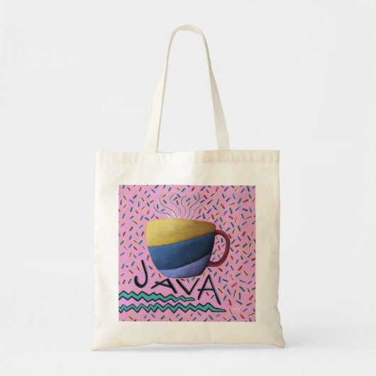 Java koffie tote tas (Voorkant)