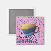Java-koffiemagnet Magneet (Voorkant / Achterkant)