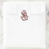 Java Leukedagstickers Ronde Sticker (Tas)