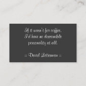 Java Logo Drink Punch Card Klantenkaartje (Achterkant)