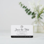 Java Logo Drink Punch Card Klantenkaartje (Staand voorkant)