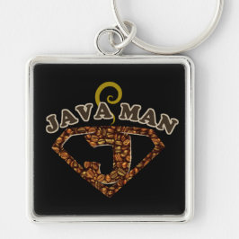 Java Man Coffee Humor Sleutelhanger