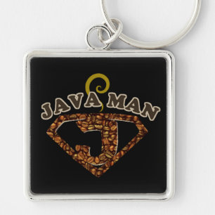 Java Man Coffee Humor Sleutelhanger