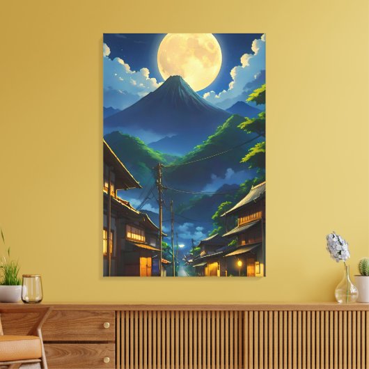 Java Maneschijn Canvas Afdruk (Insitu (Woonkamer))