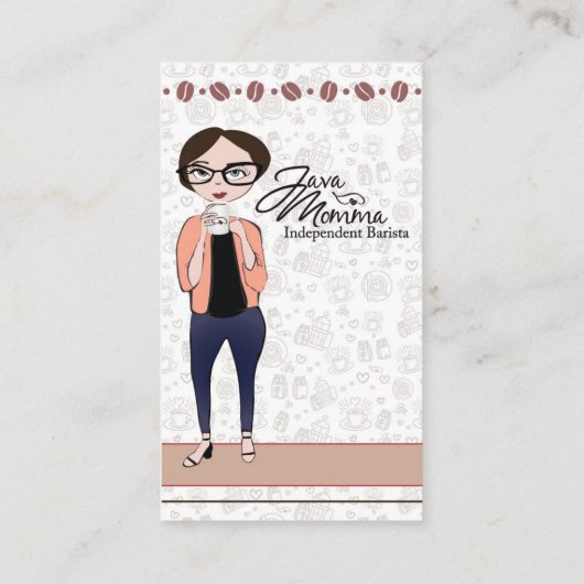 Java Momma Visitekaartje (Achterkant)