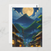 Java Moonlight Briefkaart (Voorkant / Achterkant)