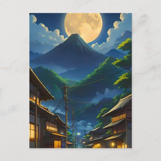 Java Moonlight Briefkaart (Voorkant)