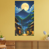 Java Moonlight Canvas Afdruk (Insitu (Woonkamer))