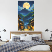 Java Moonlight Canvas Afdruk (Insitu (Slaapkamer))