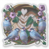 Java Munia, Java koffie Sticker (Voorkant)