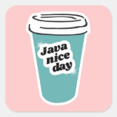 Java Nice Day Sticker (Voorkant)