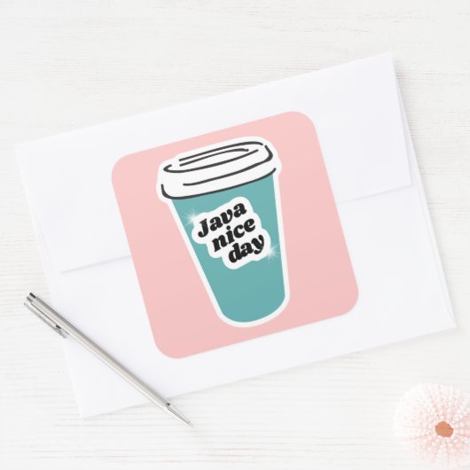 Java Nice Day Sticker (Envelop)