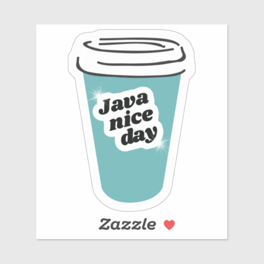 Java Nice Day Vinyl Sticker (Vel)