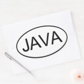 JAVA OVALE STICKER (Envelop)