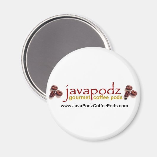Java Podz ronde magneet (Voorkant / Achterkant)