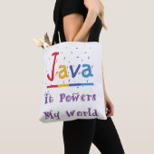 Java Powers mijn wereld Tote Bag (Dichtbij)