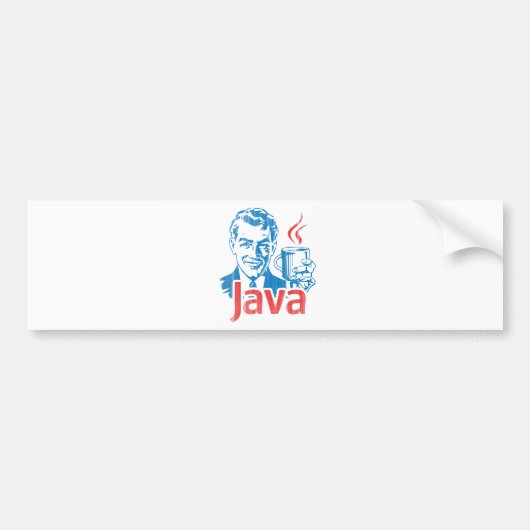 Java Programmer Cadeft Bumpersticker (Voorkant)